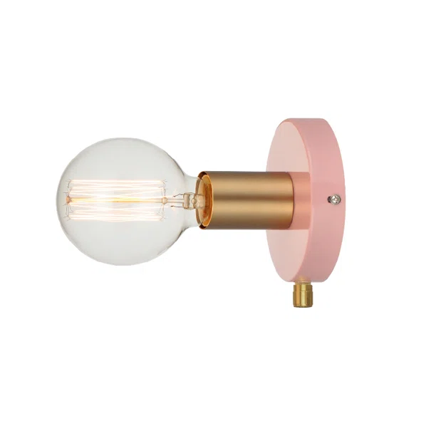 Απλίκα Τοίχου Aca Joy V36382PB Pink/Brass