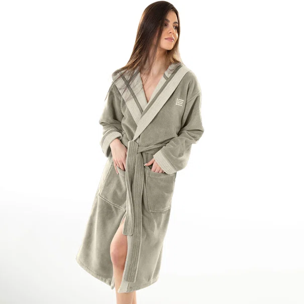 Μπουρνούζι Guy Laroche Monogram Khaki