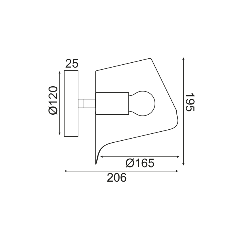 Σποτ Μονόφωτο Aca Monet Hm481W21Bk Black Φωτιστικά Οροφής - Τοίχου Spitishop