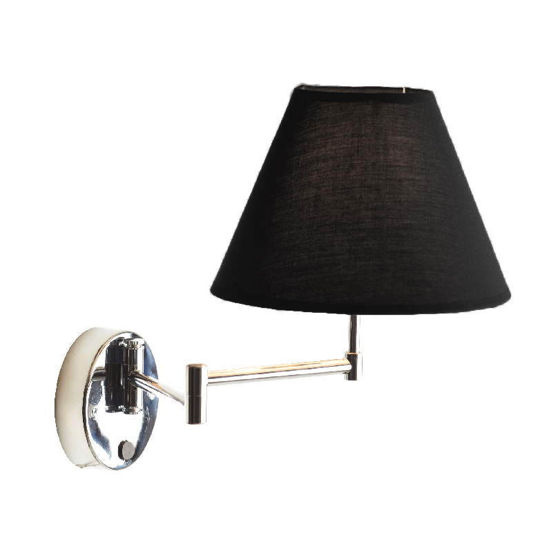 Απλίκα Τοίχου Aca Suwon SUWB01B Chrome/Black