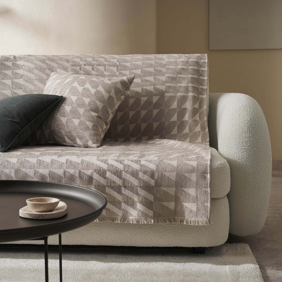 Ριχτάρι Καναπέ Τετραθέσιου (180x350) Gofis Home Caspian Beige 156/06