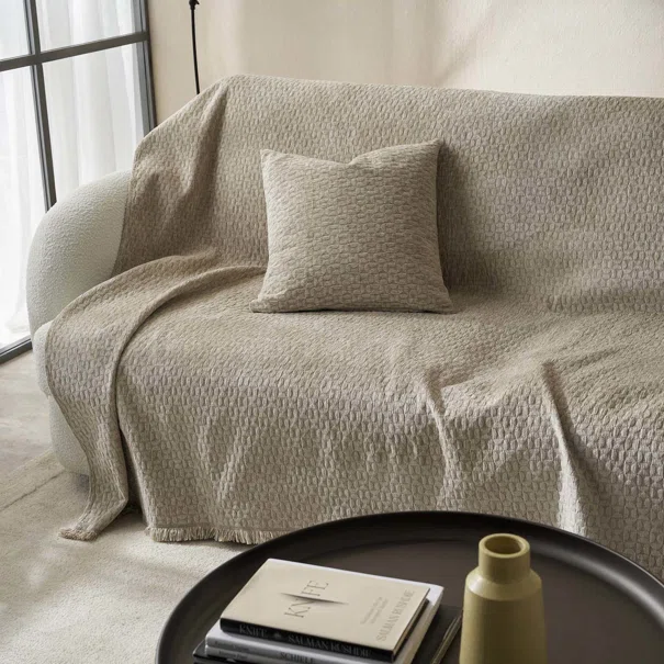 Ριχτάρι Καναπέ Τριθέσιου (180x300) Gofis Home Ondine Beige 184/06