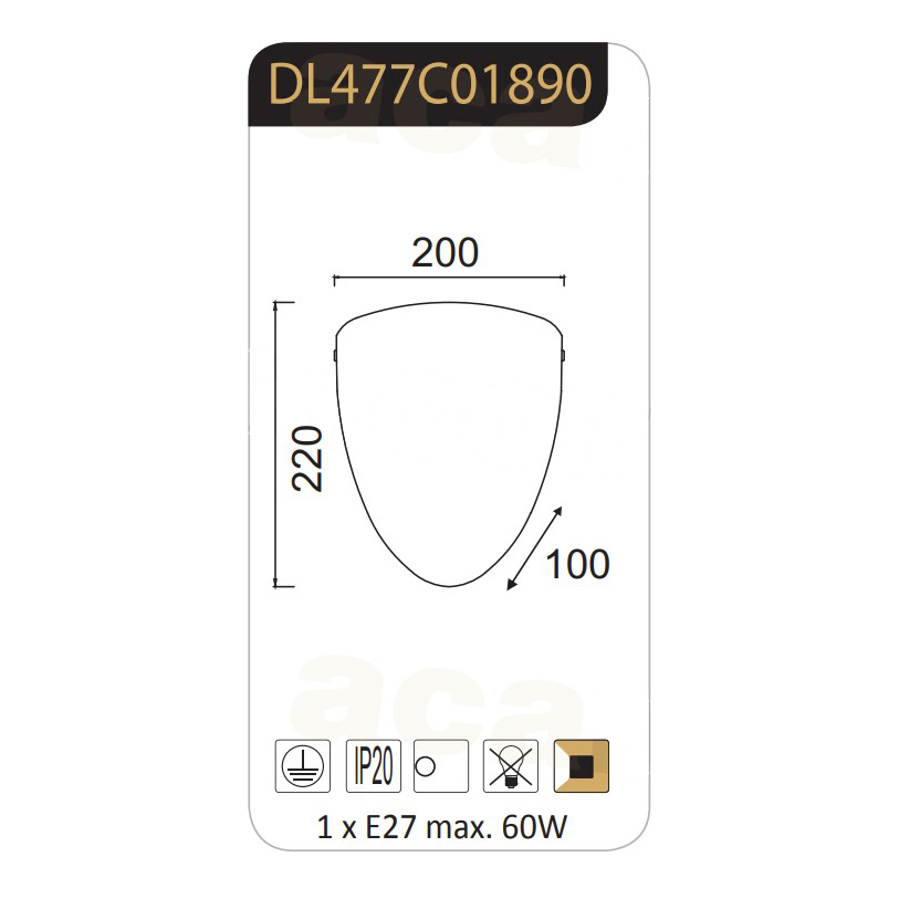 Απλίκα Τοίχου Aca Turtle Dl477C White Φωτιστικά Απλίκες Spitishop