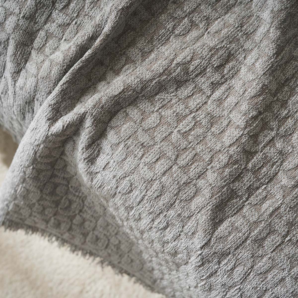 Ριχτάρι Πολυθρόνας (180X175) Gofis Home Ondine Silver Grey 184 15 Λευκά Είδη Σαλονιού Ριχτάρια Καναπέ Χειμερινά Spitishop