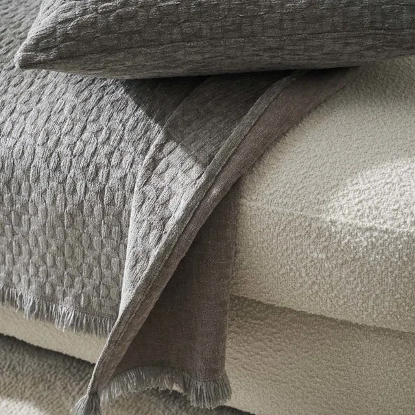 Ριχτάρι Καναπέ Τριθέσιου (180x300) Gofis Home Ondine Silver Grey 184/15