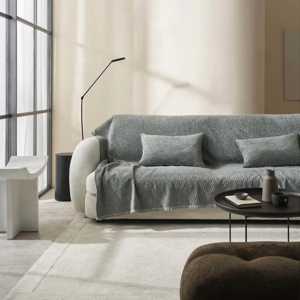 Ριχτάρι Καναπέ Διθέσιου (180x250) Gofis Home Ondine Weed Grey 184/07