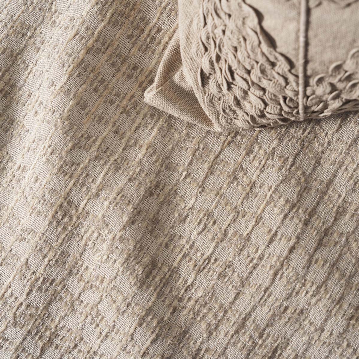 Ριχτάρι Πολυθρόνας (180X180) Gofis Home Meadow Beige 160 06 Λευκά Είδη Σαλονιού Ριχτάρια Καναπέ Χειμερινά Spitishop