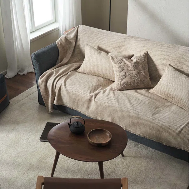 Ριχτάρι Καναπέ Διθέσιου (180x250) Gofis Home Meadow Beige 160/06