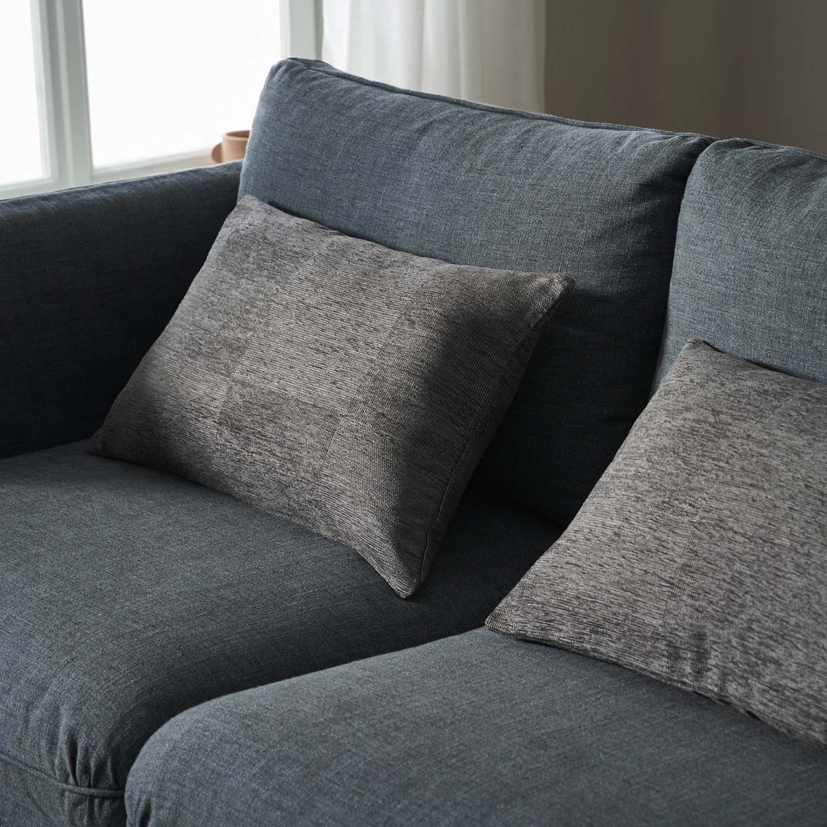 Διακοσμητική Μαξιλαροθήκη (40x60) Gofis Home Zephyr Ink Grey 146/15