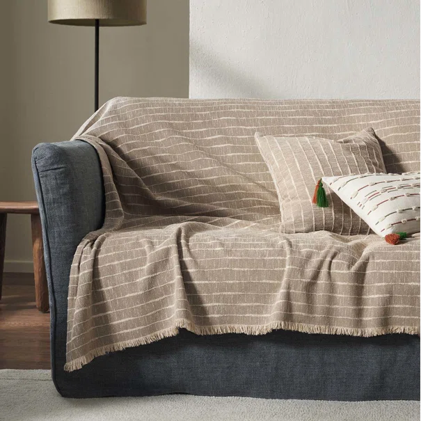 Ριχτάρι Καναπέ Τριθέσιου 2 Όψεων (180x310) Gofis Home Vespera Beige 148/06