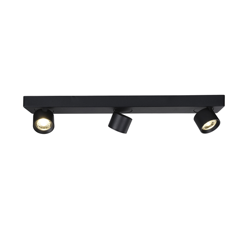 Σποτ Τρίφωτο LED Aca Pluto RA33LEDS54BK Black