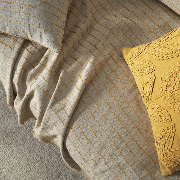 Ριχτάρι Καναπέ Διθέσιου 2 Όψεων (180x250) Gofis Home Vespera Leaf Gold 148/04