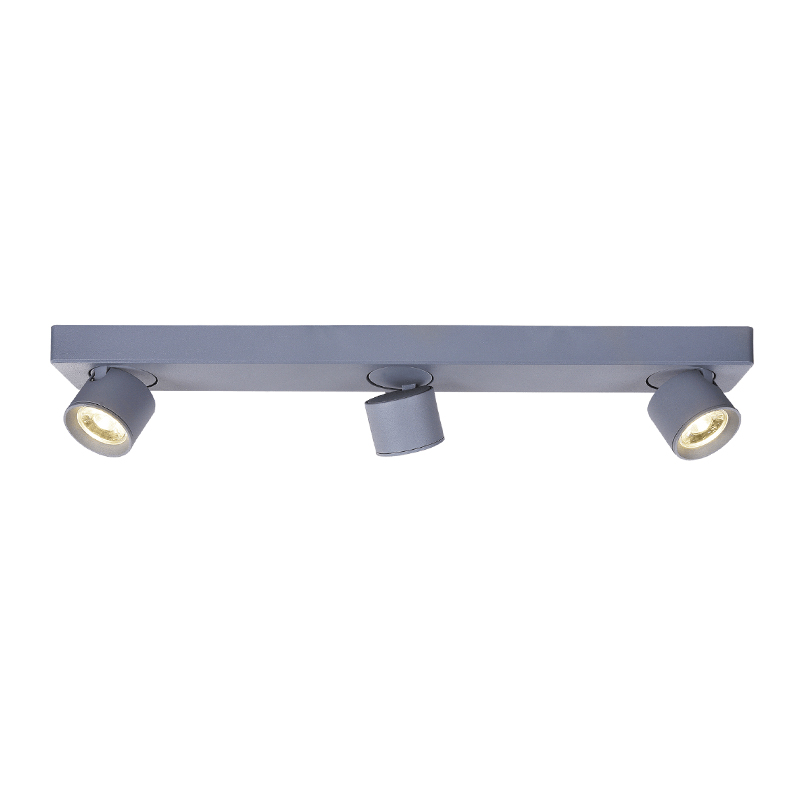 Σποτ Τρίφωτο LED Aca Pluto RA33LEDS54GY Grey
