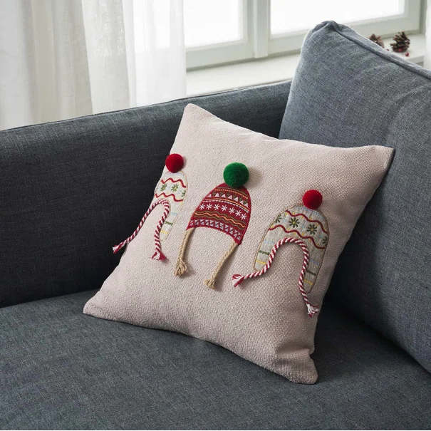 Χριστουγεννιάτικη Μαξιλαροθήκη (43x43) Gofis Home Xmas 298