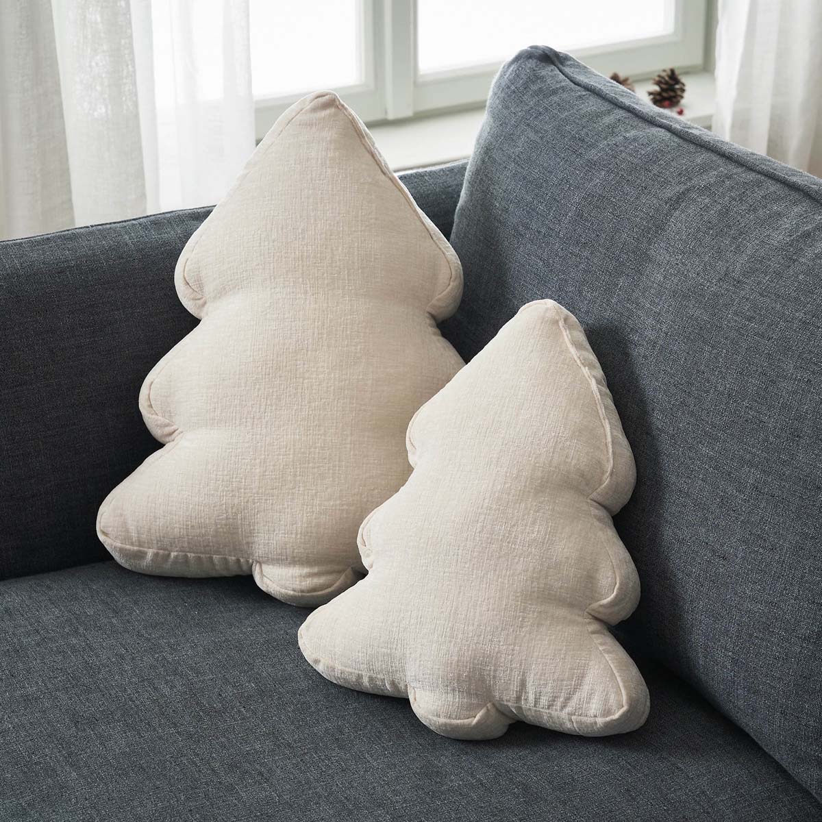 Χριστουγεννιάτικο Μαξιλάρι (35X45) Gofis Home Xmas Ecru 283 05 Χριστουγεννιάτικα Μαξιλάρια Spitishop