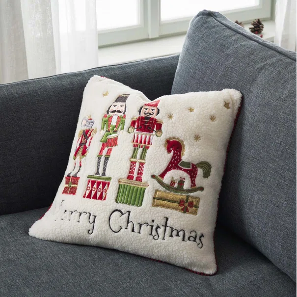 Χριστουγεννιάτικη Μαξιλαροθήκη (43x43) Gofis Home Xmas 314