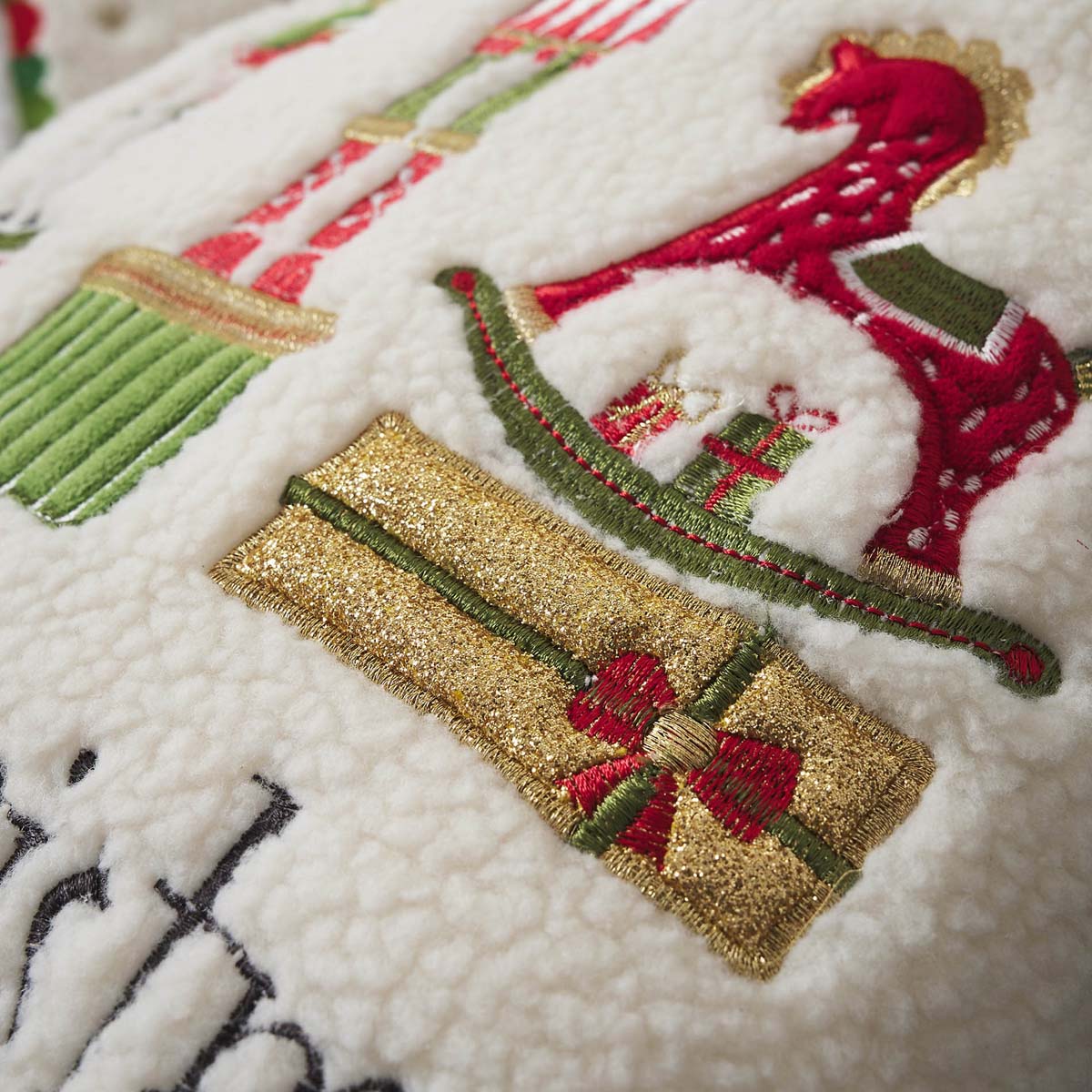 Χριστουγεννιάτικη Μαξιλαροθήκη Fleece (43x43) Gofis Home Xmas 314