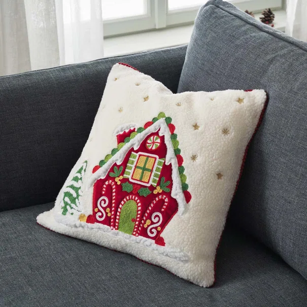 Χριστουγεννιάτικη Μαξιλαροθήκη (43x43) Gofis Home Xmas 315