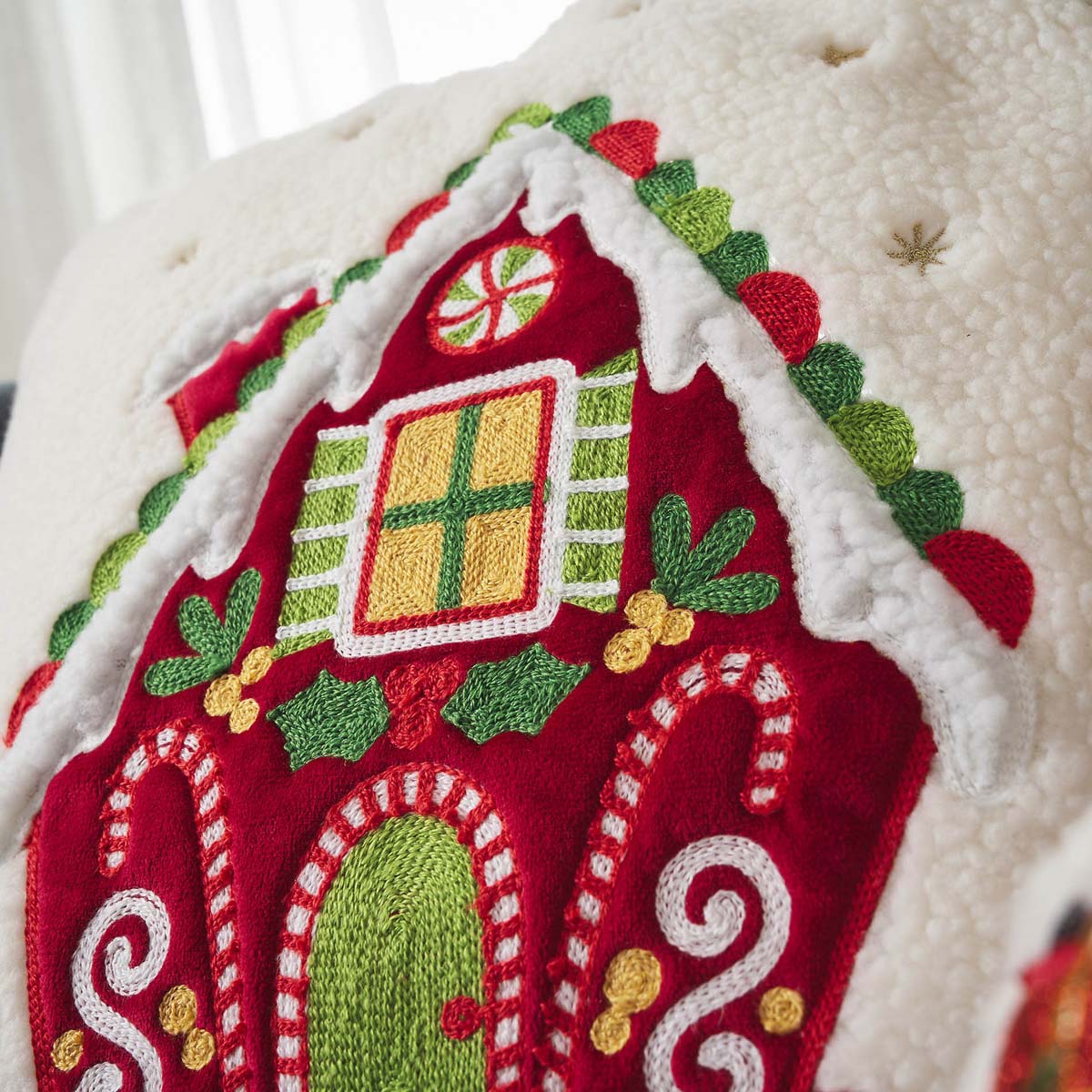 Χριστουγεννιάτικη Μαξιλαροθήκη Fleece (43x43) Gofis Home Xmas 315