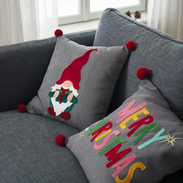 Χριστουγεννιάτικη Μαξιλαροθήκη (43x43) Gofis Home Xmas 363