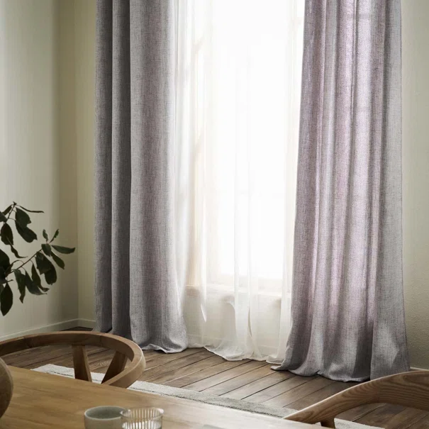 Κουρτίνα (140x280) Με Τρουκς Gofis Home Magna Grey AW26 495/15