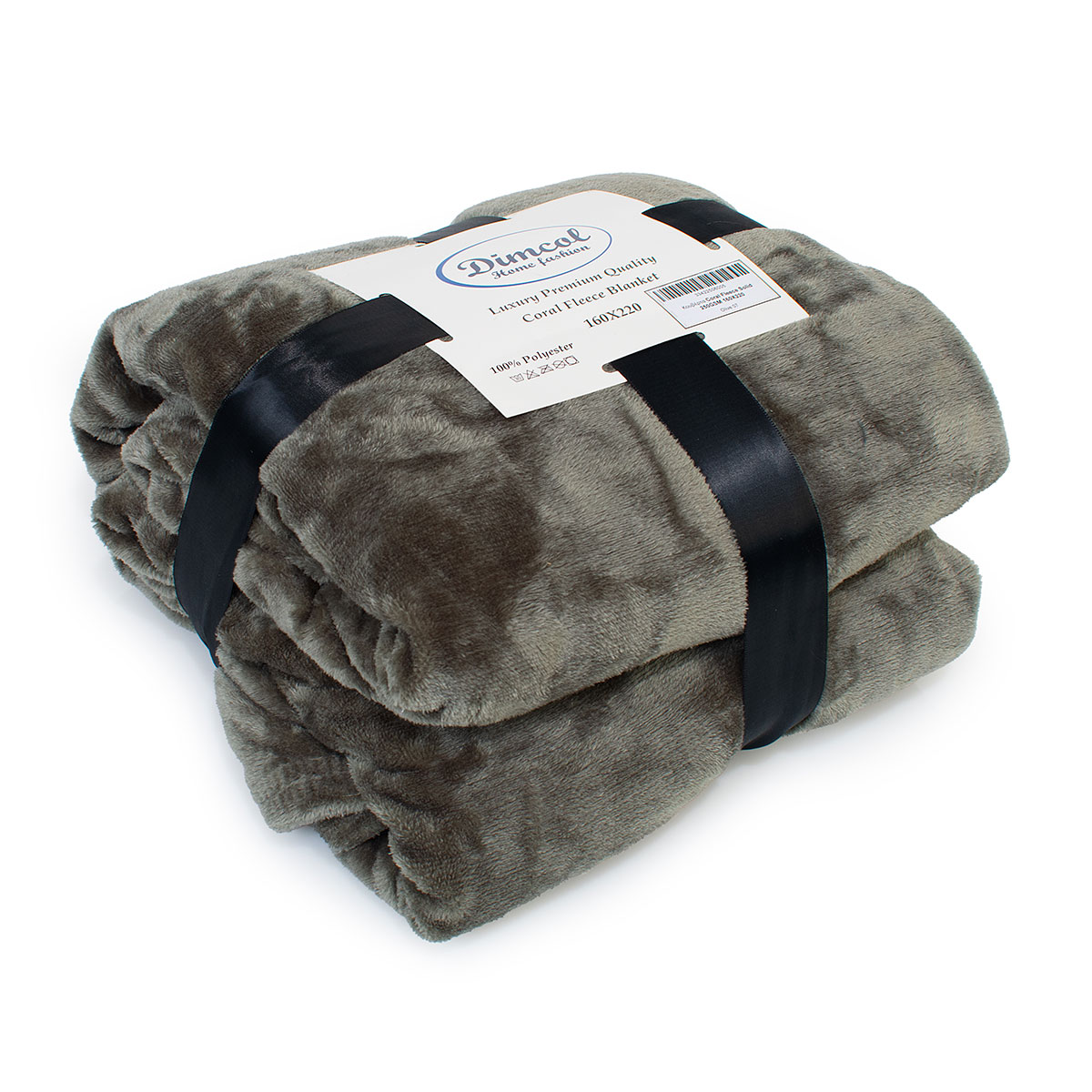 Κουβέρτα Fleece Υπέρδιπλη (220X240) Dimcol Solid 07 Olive Λευκά Είδη Κρεβατοκάμαρας Κουβέρτες Υπέρδιπλες Spitishop