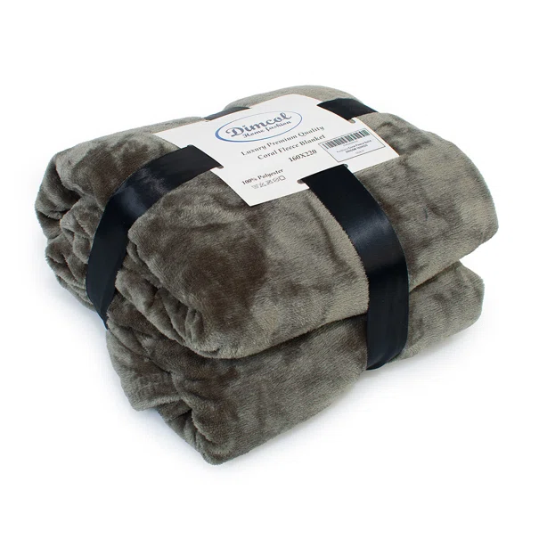 Κουβέρτα Fleece Υπέρδιπλη (220x240) Dimcol Solid 07 Olive