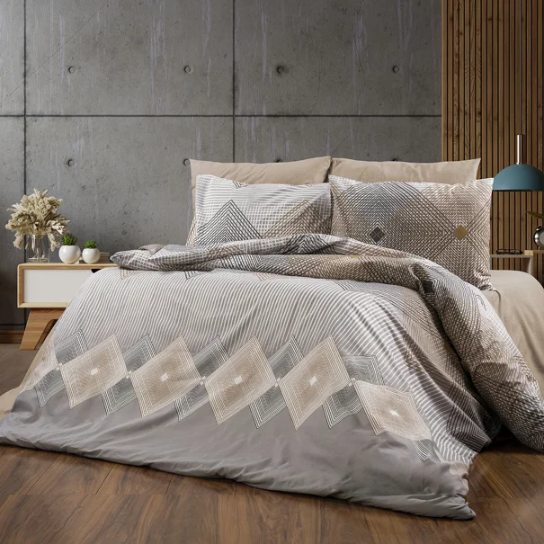 Πάπλωμα Μονό (160x240) Dimcol Καλλιρόη 603 Grey-Mocha
