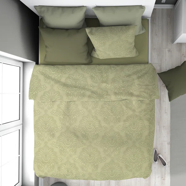 Σεντόνια Υπέρδιπλα (Σετ 240x270) Dimcol Άρτεμις 704 Light Olive