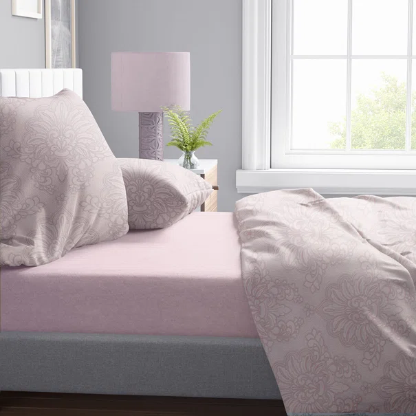 Σεντόνια Υπέρδιπλα (Σετ 240x270) Dimcol Άρτεμις 706 Light Purple