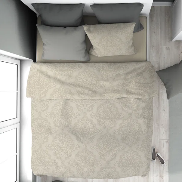 Σεντόνια Μονά (Σετ 160x240) Dimcol Άρτεμις 702 Beige