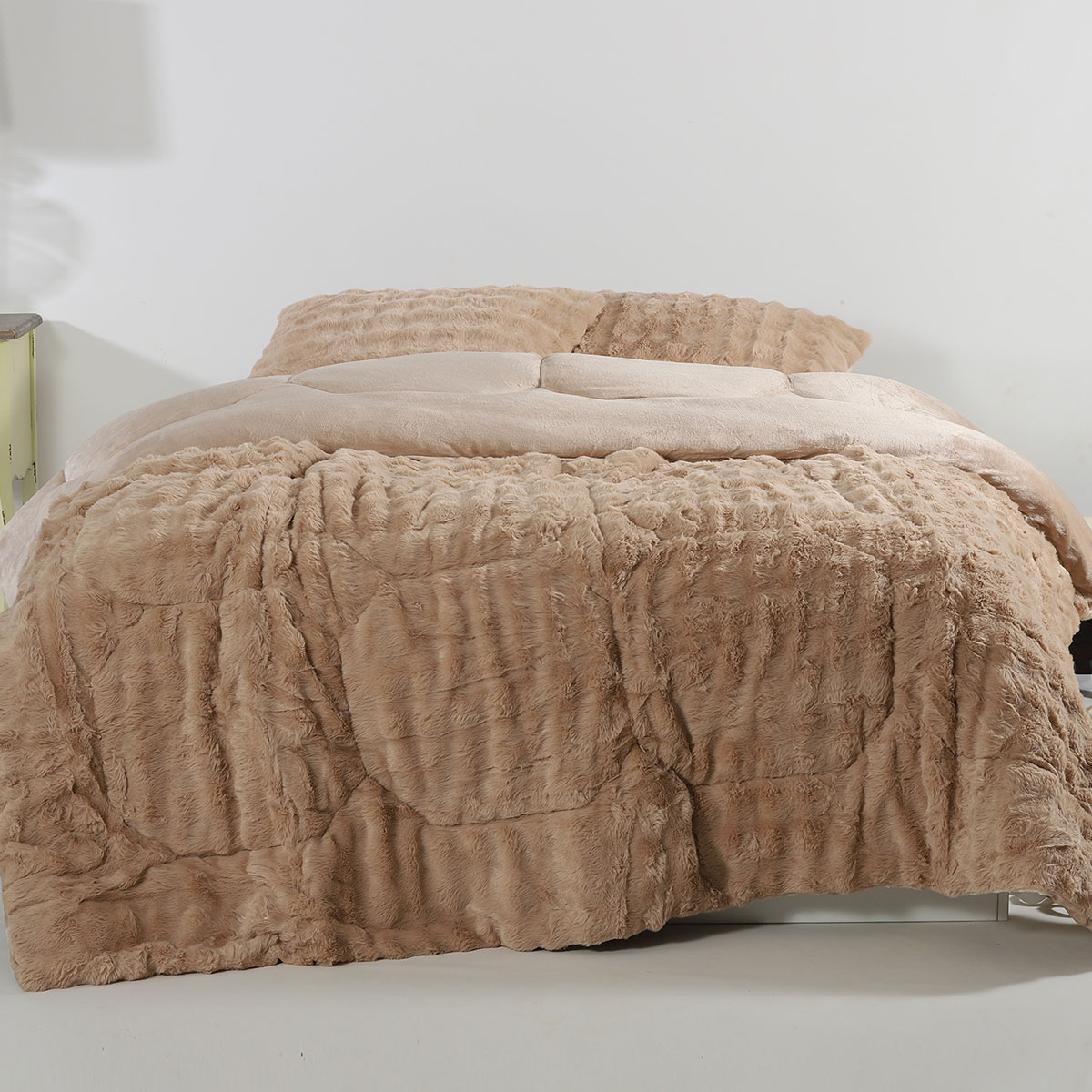 Γούνινο Κουβερτοπάπλωμα Μονό (170x240) Silk Fashion Burble L.Brown