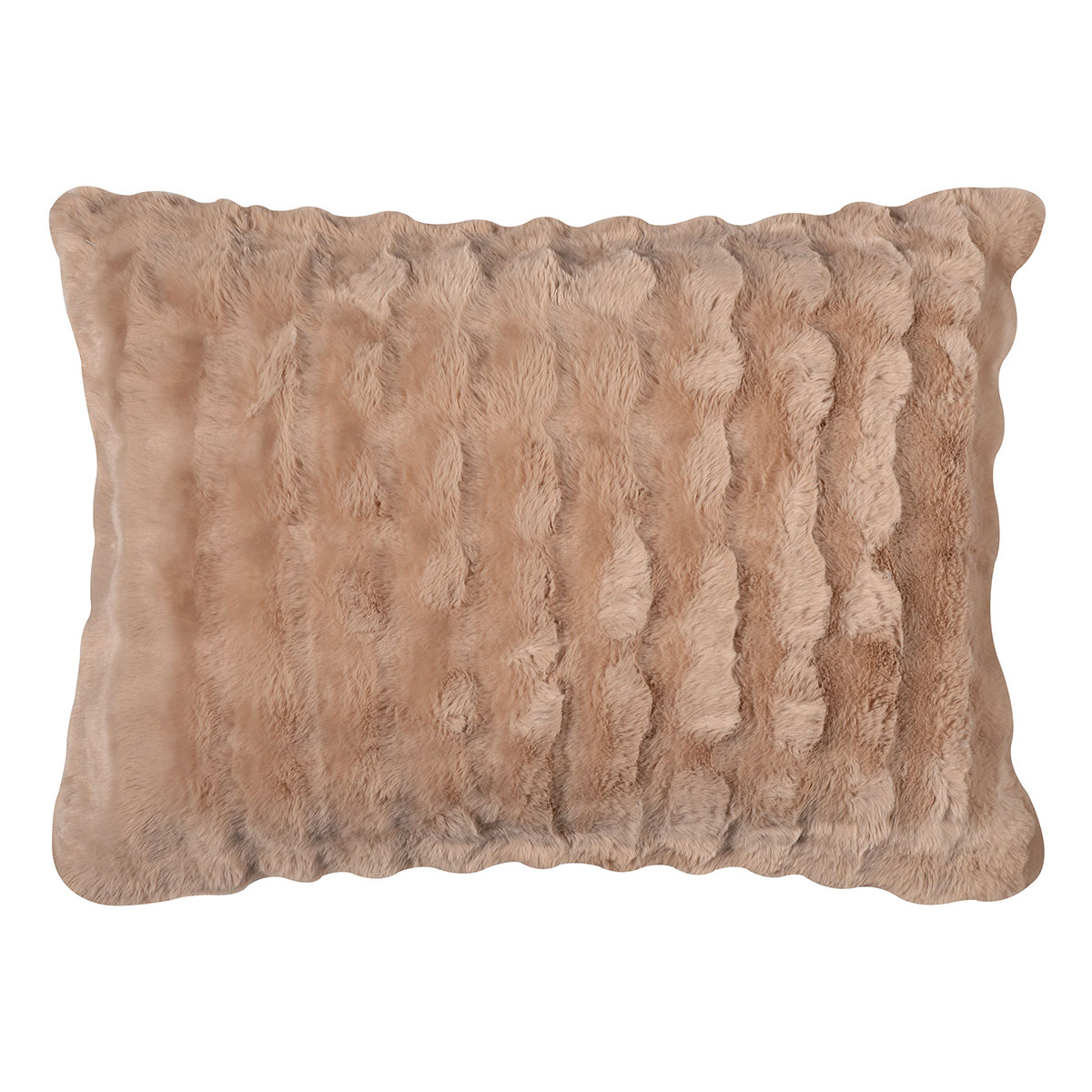 Γούνινη Μαξιλαροθήκη (50x70) Silk Fashion Burble L.Brown