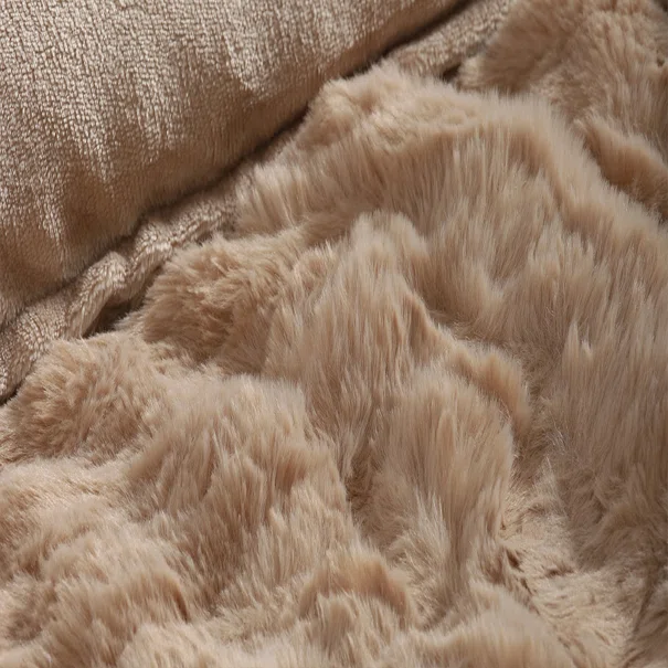 Γούνινη Μαξιλαροθήκη (50x70) Silk Fashion Burble L.Brown