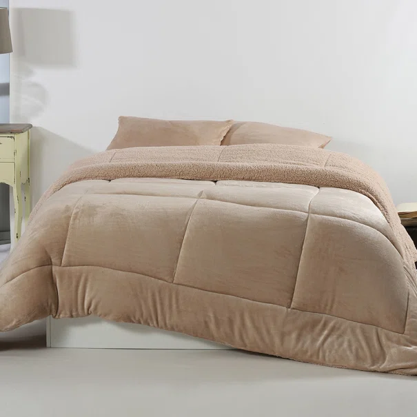 Κουβερτοπάπλωμα King Size (240x260) Silk Fashion Solid L.Brown
