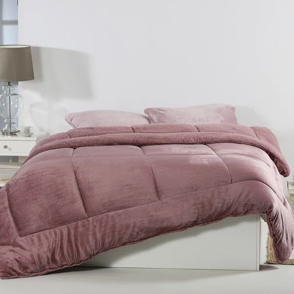 Κουβερτοπάπλωμα King Size (240x260) Silk Fashion Solid Rust Red