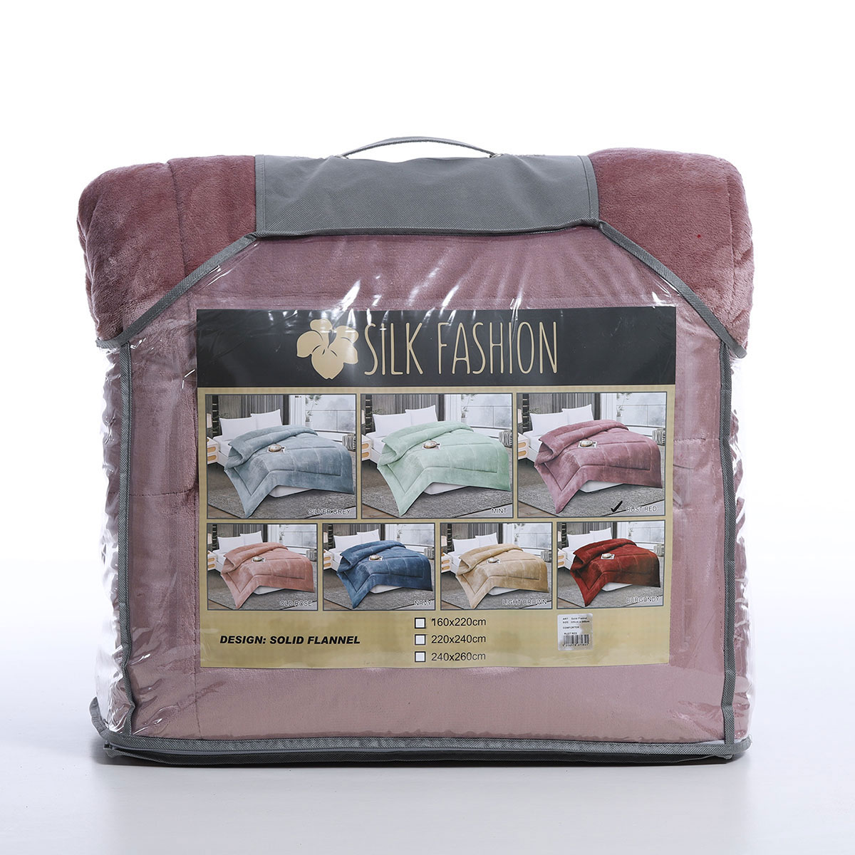 Κουβερτοπάπλωμα King Size (240X260) Silk Fashion Solid Rust Red Λευκά Είδη Κρεβατοκάμαρας Παπλώματα Spitishop