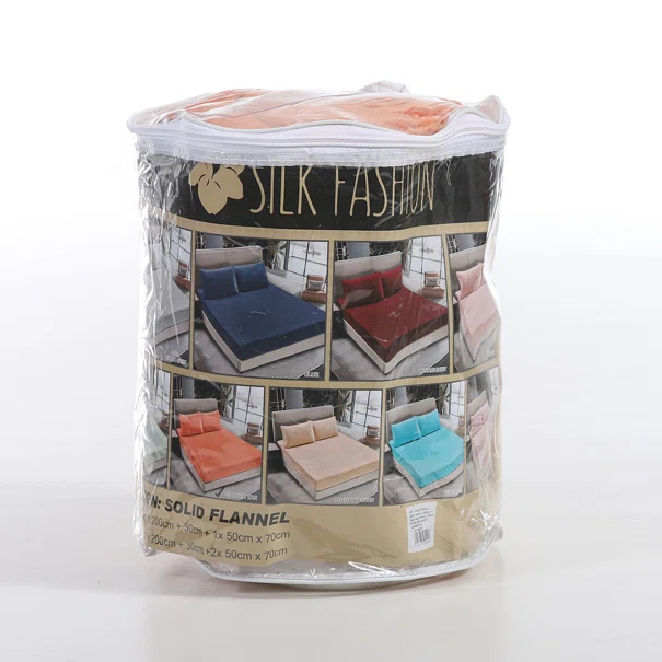 Σεντόνι Fleece Υπέρδιπλο Με Λάστιχο + Μαξιλαροθήκες (Σετ) Silk Fashion Solid Copper Tan