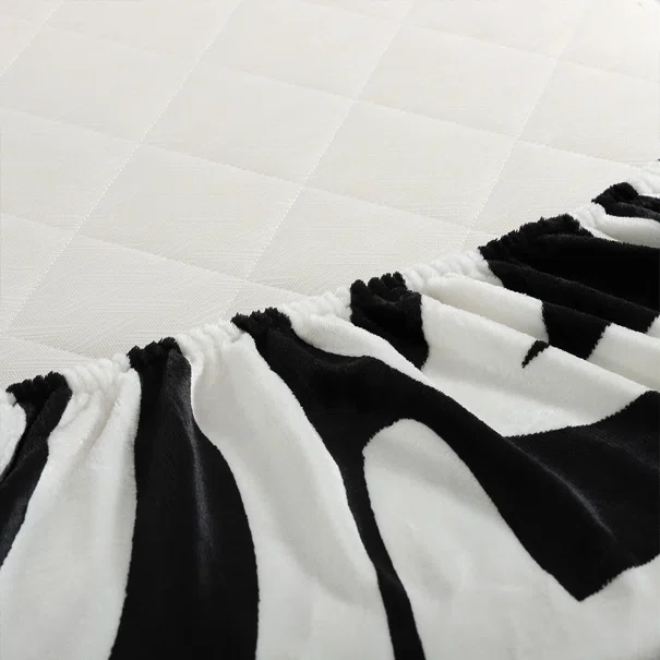 Σεντόνι Fleece Υπέρδιπλο Με Λάστιχο + Μαξιλαροθήκες (Σετ) Silk Fashion Design 3