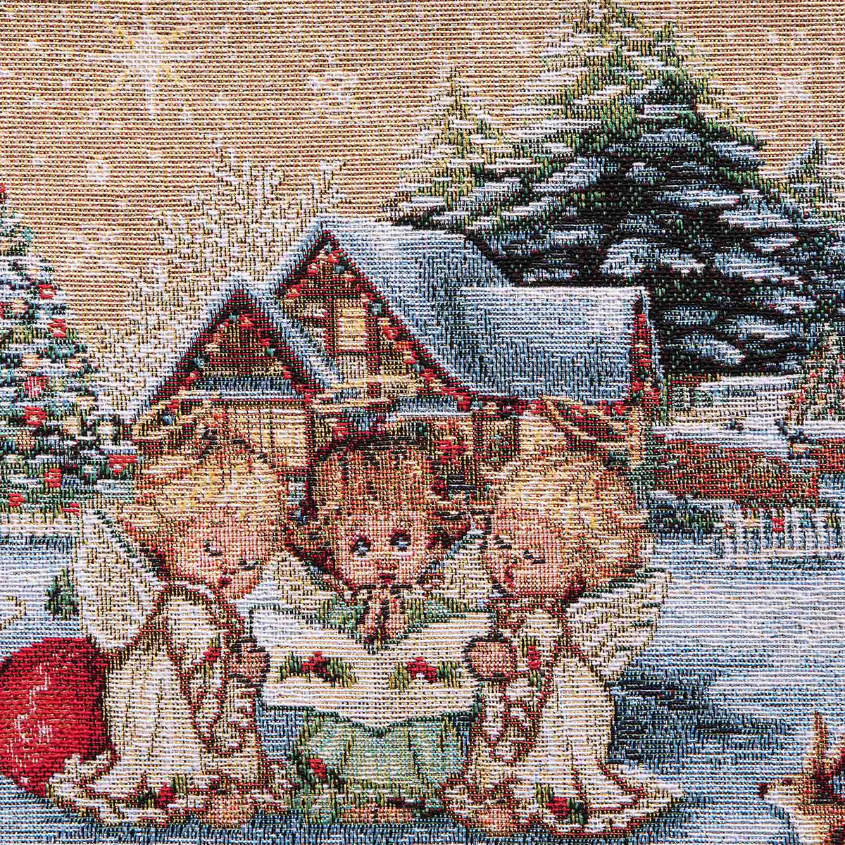 Χριστουγεννιάτικη Τραβέρσα (47X140) Silk Fashion Angels Χριστουγεννιάτικα Χριστουγεννιάτικες Τραβέρσες Spitishop