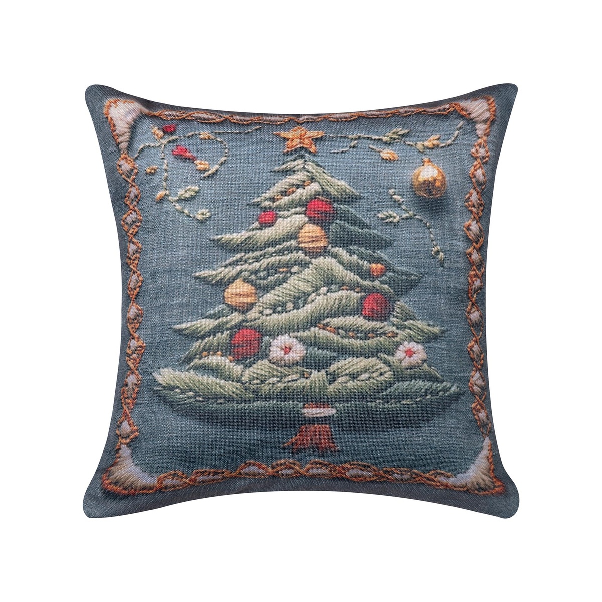 Χριστουγεννιάτικη Μαξιλαροθήκη (45x45) Silk Fashion ks2026-11