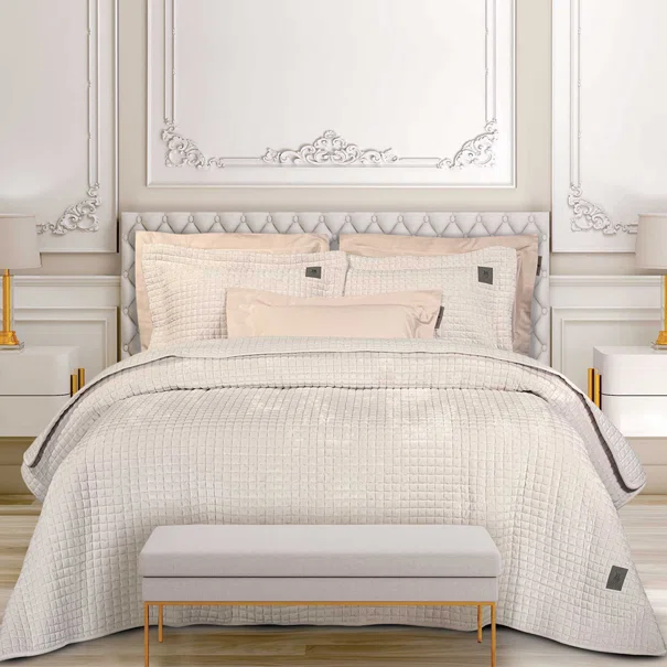 Κουβερτόριο King Size (240x250) Greenwich Polo Club Classic 4429 Ivory