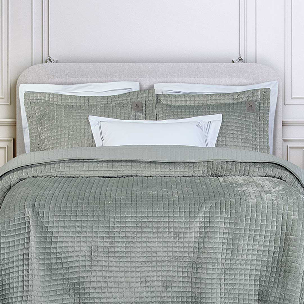 Ζεύγος Μαξιλαροθήκες Oxford (50X70) Greenwich Polo Club Classic 4430 Sage Green Λευκά Είδη Κρεβατοκάμαρας Ύπνου Σετ Spitishop