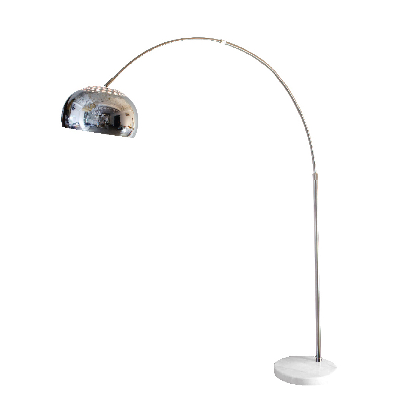 Φωτιστικό Δαπέδου Aca Matilda MF7026R1W Chrome/Marble