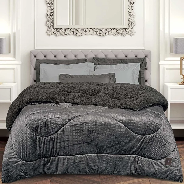 Κουβερτοπάπλωμα Υπέρδιπλο (220x240) Greenwich Polo Club Essential 3956 Grey