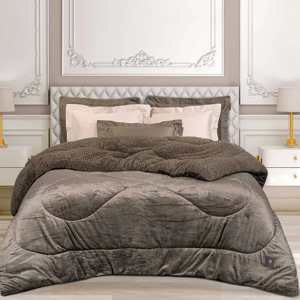 Κουβερτοπάπλωμα Μονό (160x220) Greenwich Polo Club Essential 3958 Taupe