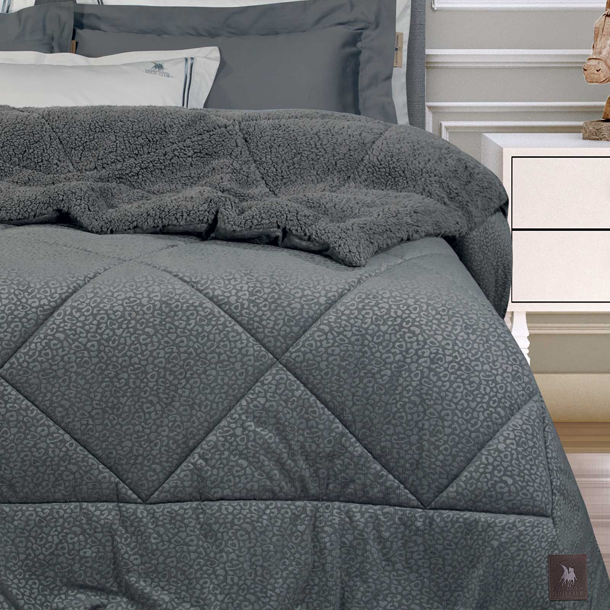 Κουβερτοπάπλωμα King Size (240X250) Greenwich Polo Club Essential 4435 Λευκά Είδη Κρεβατοκάμαρας Παπλώματα Spitishop