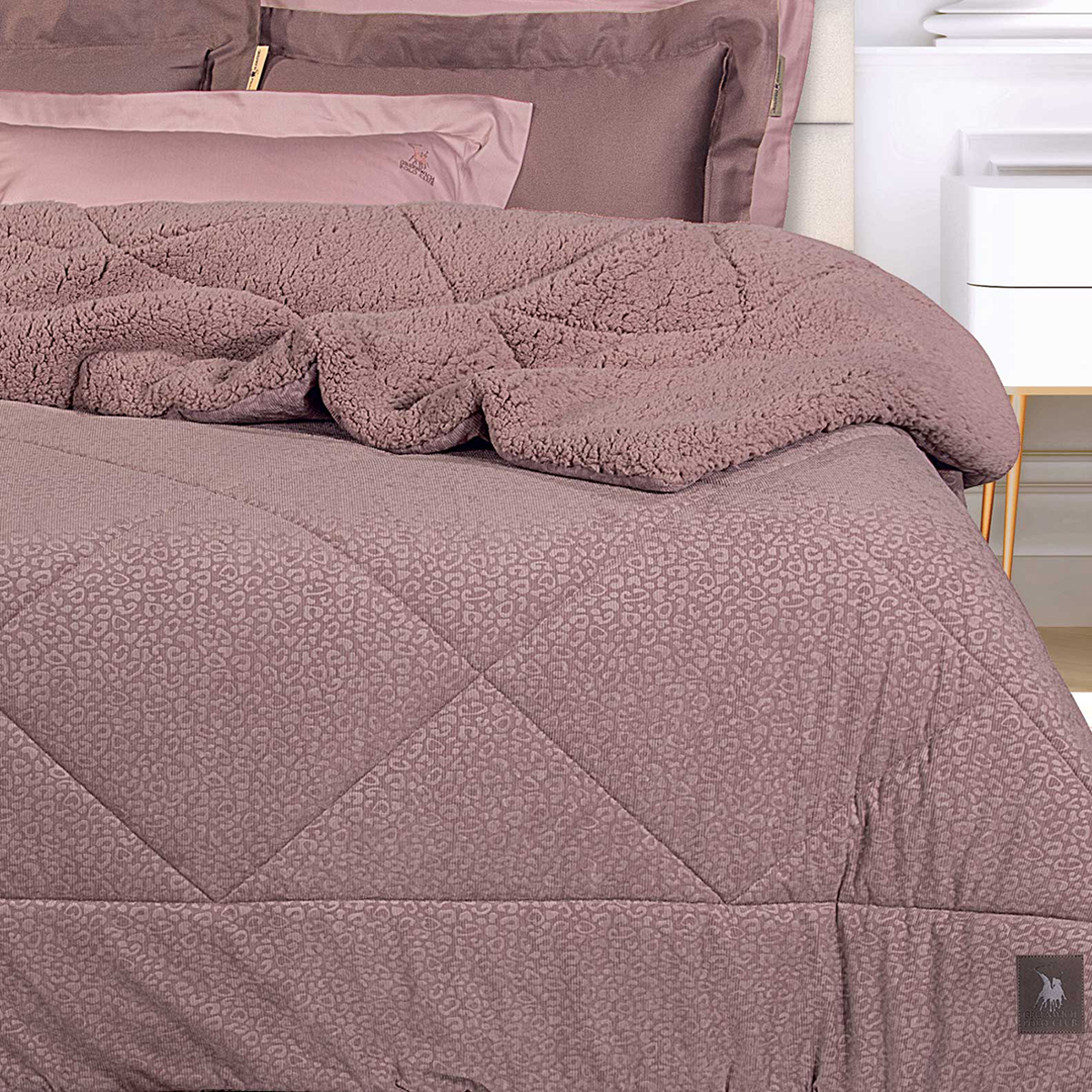 Κουβερτοπάπλωμα King Size (240X250) Greenwich Polo Club Essential 4436 Λευκά Είδη Κρεβατοκάμαρας Παπλώματα Spitishop