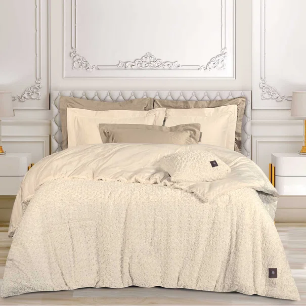 Γούνινο Κουβερτοπάπλωμα King Size (240x250) Greenwich Polo Club Essential 3960 Ecru