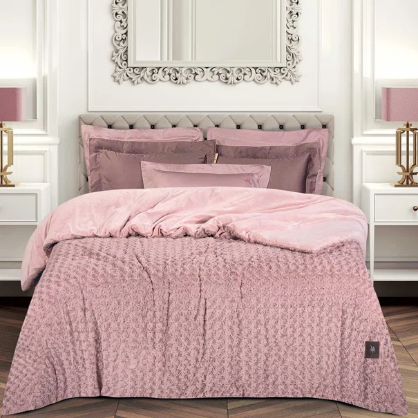 Γούνινο Κουβερτοπάπλωμα King Size (240x250) Greenwich Polo Club Essential 3961 Nude